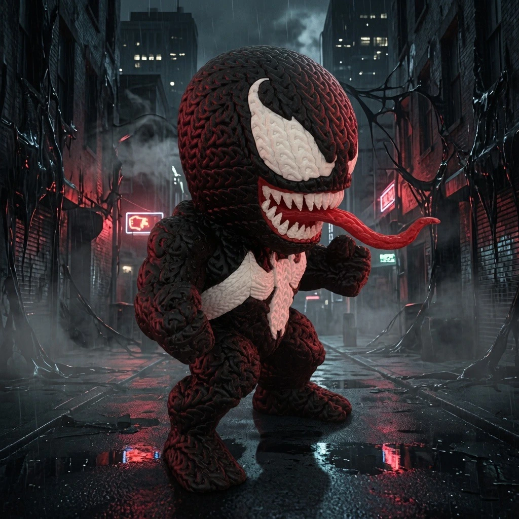 Venom - Figurine Effet Tricot 3D (2).webp