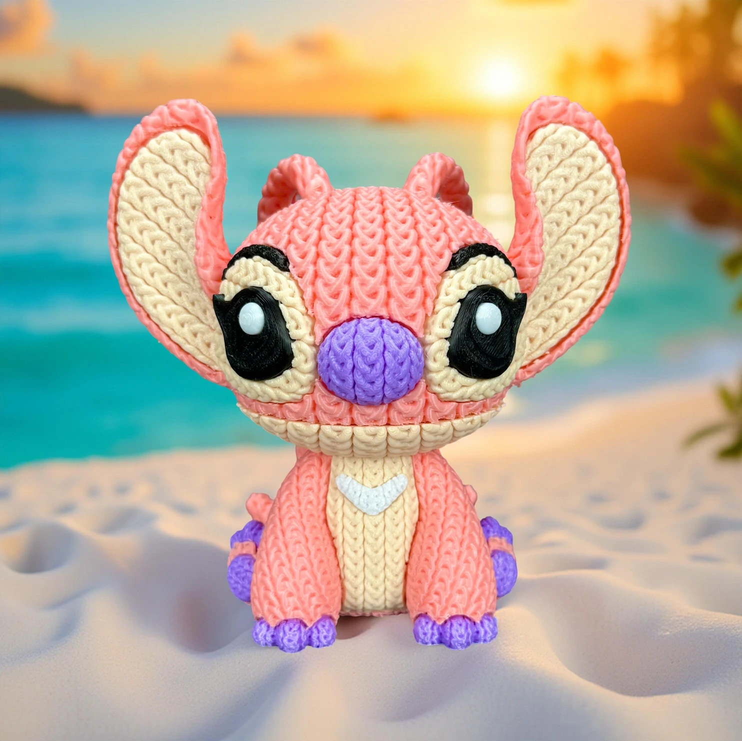 Angel – Figurine Effet Tricot 3D