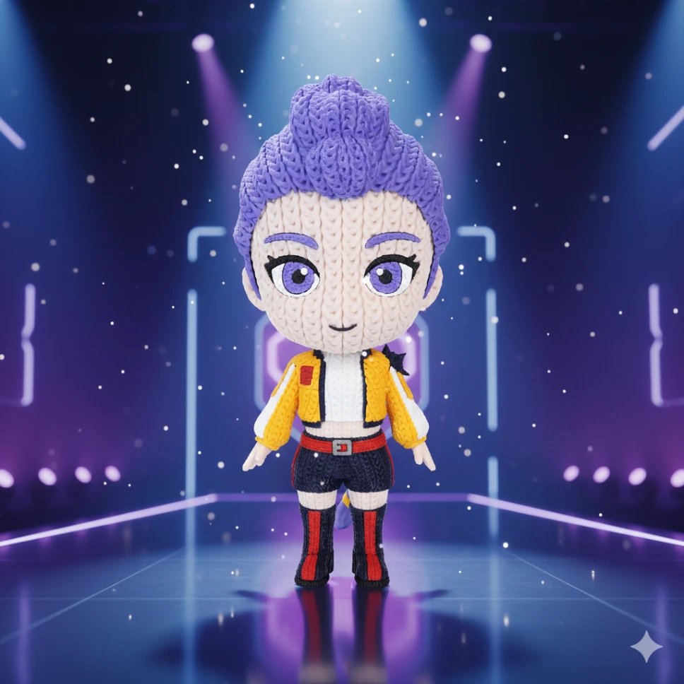 Rumi – Figurine Effet Tricot 3D