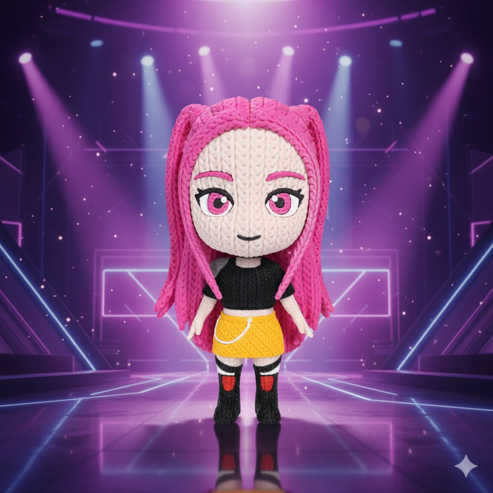 Mira – Figurine Effet Tricot 3D