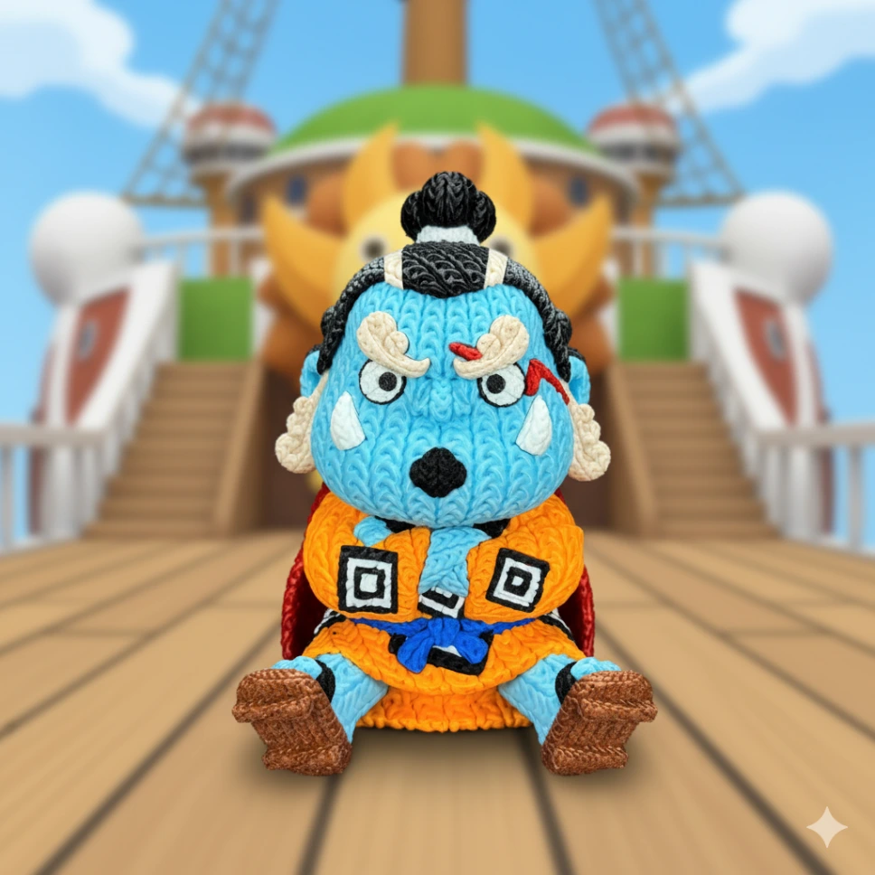 Jinbe – Figurine Effet Tricot 3D