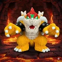 Bowser - Figurine Effet Tricot 3D