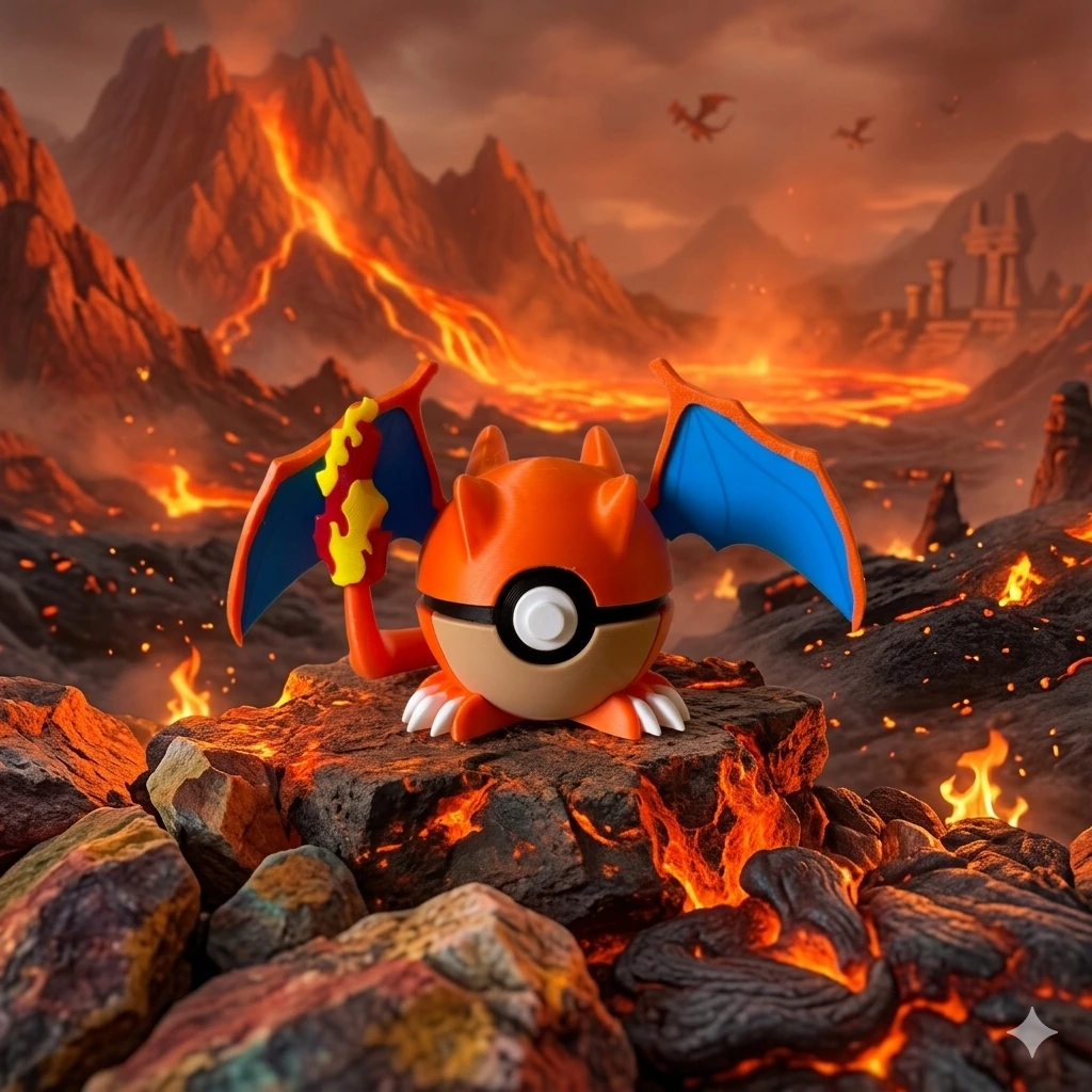 Dracaufeu – Pokéball 3D