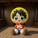 Luffy – Figurine Effet Tricot 3D