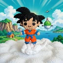 Son Goku – Figurine Effet Tricot 3D